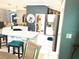 Bright kitchen flows into the dining room at 1875 Oxford Ln, The Villages, FL 32162