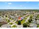 Aerial view displays the property's location within a desirable neighborhood at 2104 Iveywood St, The Villages, FL 32163