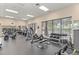 Well-equipped gym with modern exercise equipment, offering a convenient fitness option for residents at 25524 Maurepas Ln, Leesburg, FL 34748