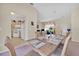Open floor plan featuring the dining area and kitchen at 2855 Picadilly Cir, Kissimmee, FL 34747