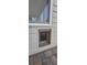 A pet door installed in the exterior siding provides convenient access for animals at 3096 Maywood Ct, The Villages, FL 32162