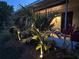 Exterior view featuring vibrant landscaping and lighting at 33635 Jeffery Ct, Leesburg, FL 34788