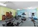 Brightly lit gym with modern exercise equipment and fitness accessories at 340 Juniper Way, Tavares, FL 32778