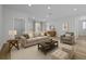 Cozy living room featuring neutral furnishings, stylish decor, and ample natural light at 3978 Sw 151St St, Ocala, FL 34473
