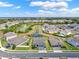 Community aerial view highlighting neighborhood ponds and green space at 533 Avila Pl, Howey In The Hills, FL 34737