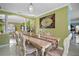 Formal dining area features an elegant table setting and decorative accents at 54 Andora Ct, Kissimmee, FL 34758