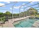 Sparkling pool with jacuzzi and screened enclosure for year-round enjoyment at 54 Andora Ct, Kissimmee, FL 34758