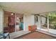View from screened patio to the interior and backyard at 706 Michigan St, Mount Dora, FL 32757