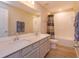 Bathroom featuring a double sink vanity and a shower tub combo at 769 Daybreak Pl, Longwood, FL 32750
