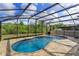 Serene backyard view of a screened-in pool with lush greenery and a peaceful ambiance at 769 Daybreak Pl, Longwood, FL 32750