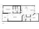 Detailed floor plan showcasing the layout and dimensions of the home at 106 Baytree Blvd, Tavares, FL 32778