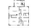 Second floor plan displaying the layout of the primary bedroom, additional bedrooms, and bathrooms at 1109 W Line St, Leesburg, FL 34748