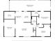 Detailed floor plan showcasing layout and dimensions of rooms, including bedrooms, kitchen, and living areas at 13050 Se 120Th St, Ocklawaha, FL 32179