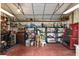 Functional storage shed interior with shelving and tool storage maximizes space for organization and projects at 13050 Se 120Th St, Ocklawaha, FL 32179