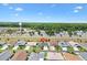 An aerial view highlighting the property's location within a residential neighborhood at 1409 Gatlin Pl, The Villages, FL 32163