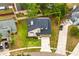 Aerial view of the property highlighting the home and fenced-in yard at 1413 Silverthorn Dr, Orlando, FL 32825