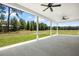 This is a covered patio with a view of the backyard at 155 W C-466, Lot # 1 W C 466, Oxford, FL 34484