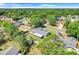 An aerial view of the home nestled in a neighborhood surrounded by lush greenery at 1761 Country Terrace Ln, Apopka, FL 32703