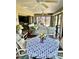 Spacious lanai featuring multiple seating arrangements and views of the surrounding outdoor areas at 1985 Abordale Ln, The Villages, FL 32162