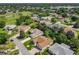 Beautiful aerial view of homes in a golf course community with mature trees and pristine landscaping at 24436 Madewood Ave, Leesburg, FL 34748