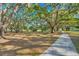 Scenic community park with mature trees, walking path, and shaded seating areas for residents at 26736 Cash Ct, Leesburg, FL 34748