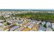 Scenic aerial shot of a well-planned community with diverse housing, landscaping, and natural woodland at 312 Emmalee Pl, The Villages, FL 32162