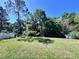 Large, open backyard with lush green grass and mature trees, offering plenty of space at 326 Crystal Pond Ave, Deland, FL 32720