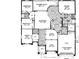 Detailed floor plan showcasing the layout of the home's rooms and dimensions at 326 Crystal Pond Ave, Deland, FL 32720