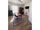 Bright study with hardwood floors, window and desk setup for working or study at 326 Crystal Pond Ave, Deland, FL 32720