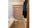 Compact bathroom featuring a shower, vanity, and toilet, perfect for functionality at 4294 Nimons St, Orlando, FL 32811