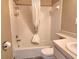 Standard bathroom with a shower-tub combo and functional fixtures at 500 Newell Hill Rd # D, Leesburg, FL 34748