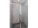 Bathroom with an upgraded tiled shower, featuring glass door and black tile floor at 5031 Abigail Dr, Lake Wales, FL 33859