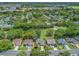 Aerial shot of homes along a golf course, set amidst mature trees and manicured lawns at 511 Chula Vista Ave, The Villages, FL 32159