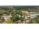 Aerial view of land for sale near neighborhood homes and schools at 600 Powell St, Wildwood, FL 34785
