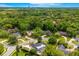 An aerial shot highlights the home's prime location, near a lush forest and the community at 657 Riverpark Cir, Longwood, FL 32779