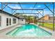 Inviting screened-in pool area with clear blue water and ample deck space for entertaining, set against a lush green backyard at 657 Riverpark Cir, Longwood, FL 32779