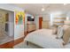 Comfortable bedroom with a modern decor and bright natural light at 910 Locust St, New Smyrna Beach, FL 32169
