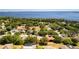 Aerial view of homes in a lakeside community featuring mature trees and nearby lake at 13319 Via Roma Cir, Clermont, FL 34711
