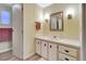 Clean bathroom with functional vanity and a well-maintained shower at 1401 W Highway 50 # 142, Clermont, FL 34711