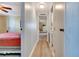 Hallway view showcases the home's layout and provides access to the bedroom and bathroom at 1401 W Highway 50 # 142, Clermont, FL 34711