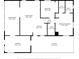 Detailed floorplan with dimensions for living room, bedrooms, kitchen, and carport at 1401 W Highway 50 # 143, Clermont, FL 34711