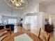 Bright living room with wood floors, an open space with a view at 2126 Burley Ave, Clermont, FL 34711