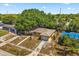 Aerial view of a single-Gathering home with a large front yard at 2252 Kent Rd, Deltona, FL 32738
