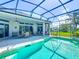 The screened-in pool and patio are perfect for outdoor relaxation and entertainment at 27027 Old English Ct, Leesburg, FL 34748