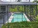 Screened-in pool with attached patio, perfect for enjoying sunny days and warm evenings at 27027 Old English Ct, Leesburg, FL 34748