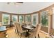 Charming dining room featuring a large table, ample seating, and a picturesque window view at 306 N Clayton St, Mount Dora, FL 32757