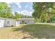 Large backyard with green lawn perfect for outdoor activities at 3075 Cr 431N, Lake Panasoffkee, FL 33538