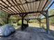 Carport with solar panels and room for multiple vehicles at 31728 Nutmeg Ave, Eustis, FL 32736
