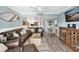 Open concept living room featuring leather furniture and modern decor at 4841 Saxon Dr # E206, New Smyrna Beach, FL 32169