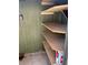 Interior view of the storage closet featuring multiple wooden shelves at 10301 Us Highway 27 # 98, Clermont, FL 34711